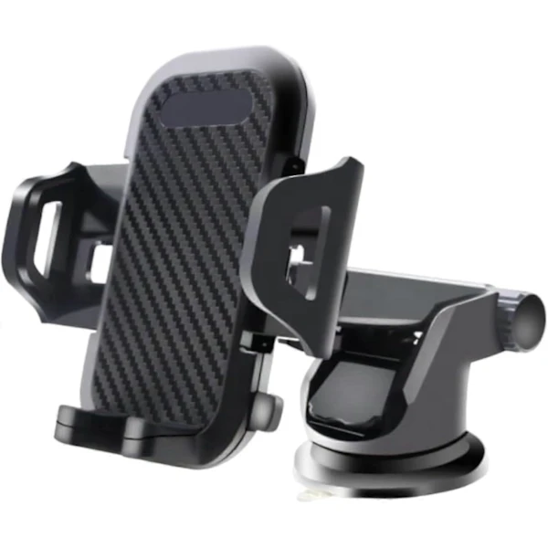 Suporte Universal Para Celular Veicular Atualizado Com Ventosa, Comprimento E Ângulo Ajustáveis.