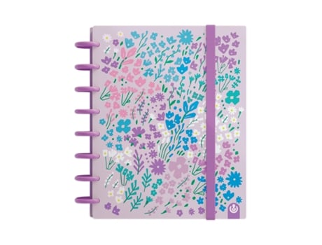 Caderno Ingeniox A5 Pautado 100Fl Ldt Edition #3 C/Elastico Malva 66016080