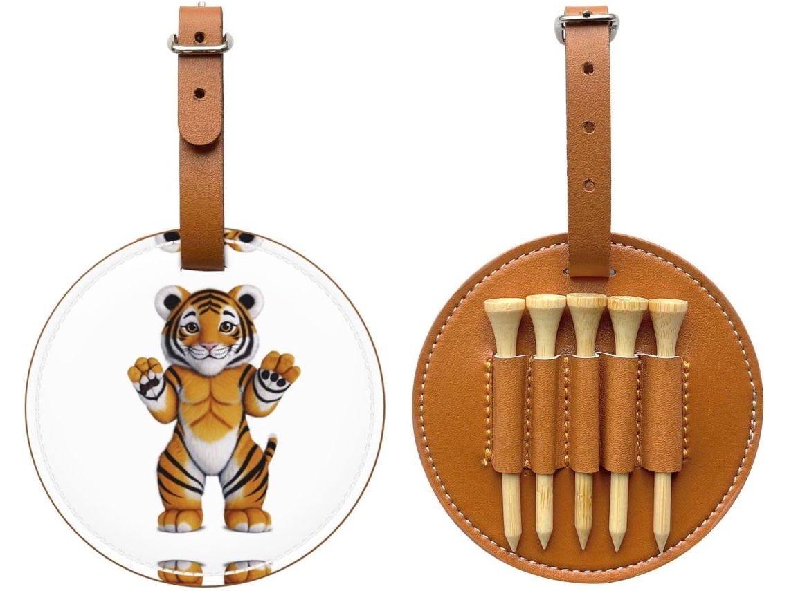 Bolsa para Guardar Tees de Golfe Tiger Cub, Preta. Fácil de Transportar e Mais Eficiente para Jogar Golfe.