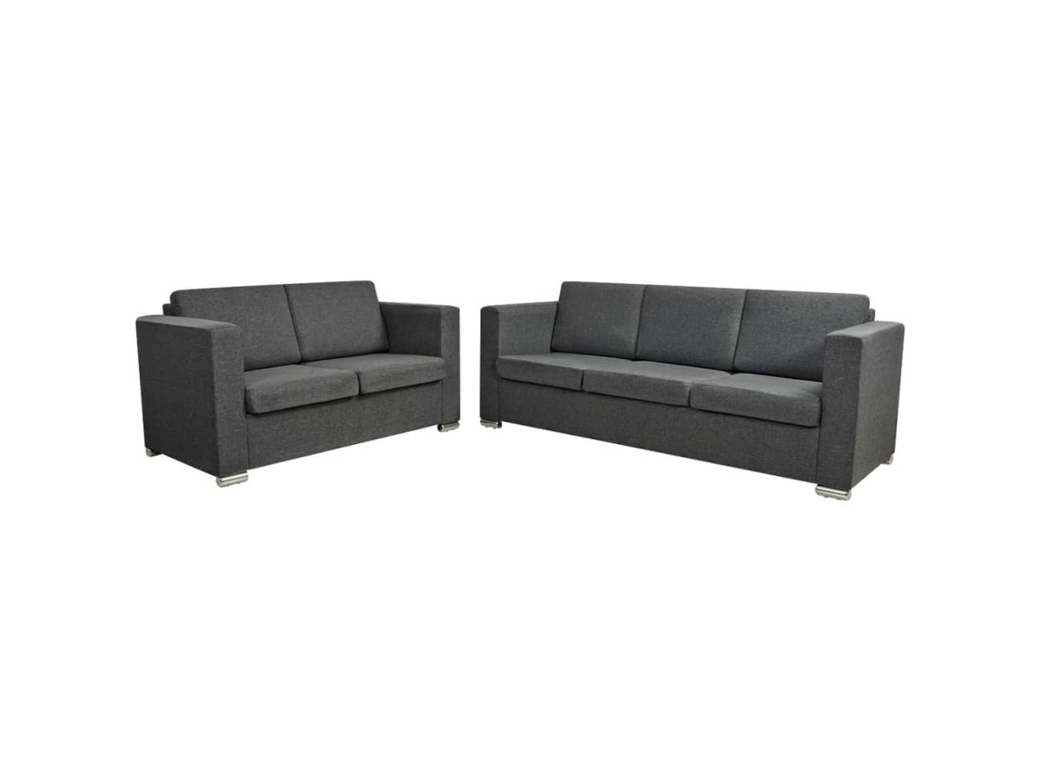 Sofa, Sofas Vidaxl Cinzeto Tecido (n/a)
