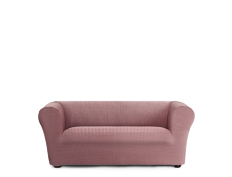 Capa para Sofá de 2 Lugares Bielástica EYSA (180 x 110 x 100 - Algodão - Rosa)
