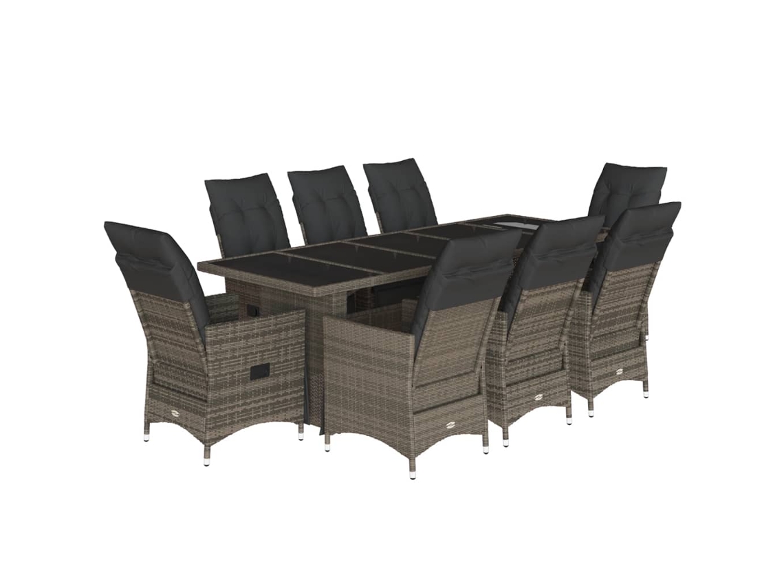 Bistro Set, Bistro Sets Vidaxl Cinzeto Rattan / Vime (n/a)