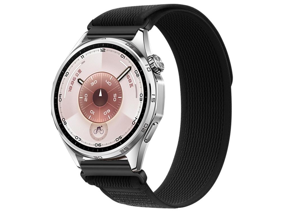Bracelete para Huawei Watch Gt 6 Nylon Fecho de Velcro Wild Path Loop Preto Escuro XIAOMOYU (46mm)
