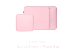 Lurelia Capa Para Portátil De 15,6 Polegadas Macia Com Zíper Acolchoado Bolso Frontal E Bolsa Acessórios Rosa