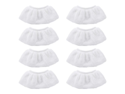 Conjunto de 8 Peças Proteção em Microfibra para Acessórios Bocal Manual do Limpador a Vapor Kärcher Easyfix Sc2 Sc3 Sc4 Sc5 BRILVIBERA