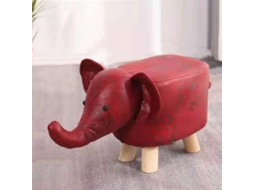 Escabelo animal fofo cartoon pequeno banco infantil multiuso para casa jardim infantil vermelho S/MARCA