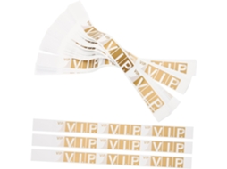 Pulseiras VIP tamanho 200 para eventos, pulseiras de papel impermeáveis para shows, festas e festivais, resistentes e duráveis.