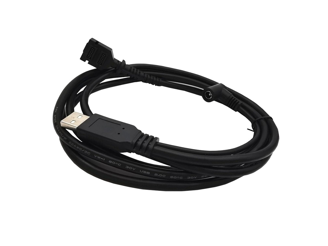 Cabo De Alimentação Usb 2.0 Fêmea Duplo 14 Pinos Dc5521 Vx805 Vx820