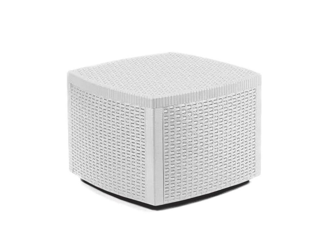 Mesa Baja Naxos 53x53x40 Cm Blanca IPAE-PROGARDEN