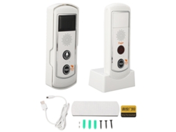 Timbre De Porta Sem Fio Solar Com Intercomunicação Bidirecional Impermeável