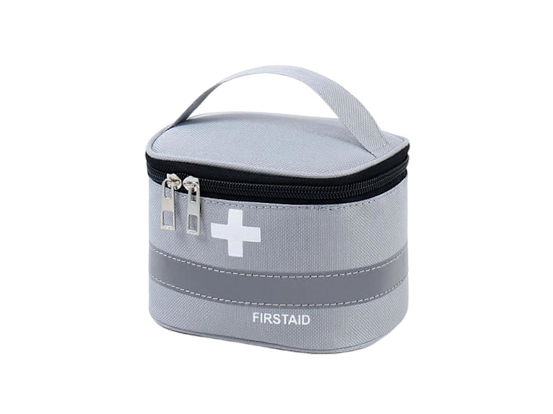 Bolsa De Primeiros Socorros Com Alça Reforçada, Grande Capacidade, Faixa Refletiva, Design De Compartimento, Zíper, Tecido Oxford, Bolsa De Aquaforge