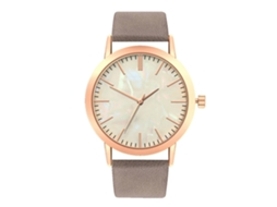 Relógio de Pulso de Quartzo para Casal Feminino e Masculino com Pulseira Pu Cinza