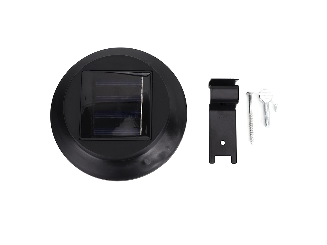 Laxiscreed Luz De Parede Solar Com Sensor Para Cerca Exterior À Prova D'água Led Branca