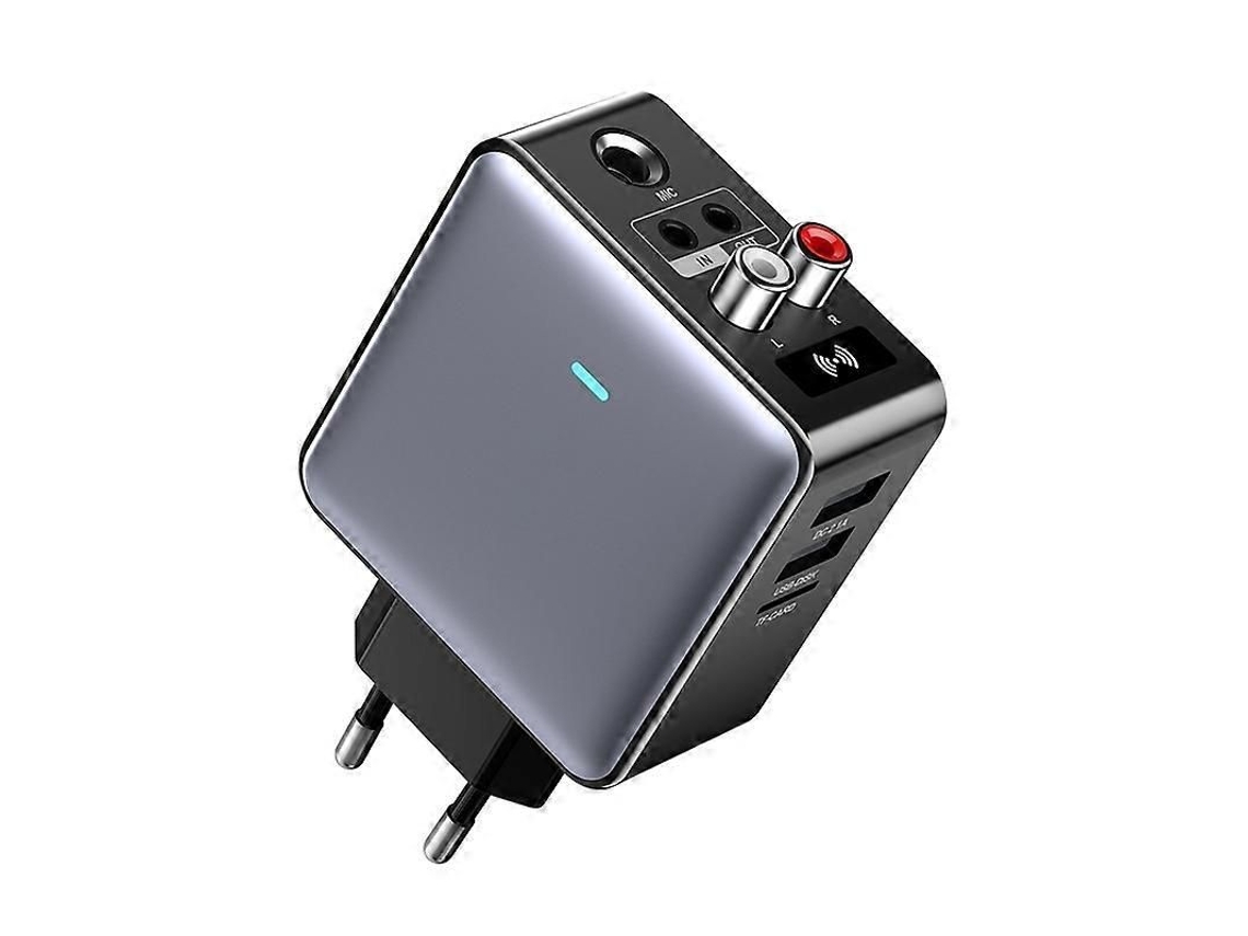 Transmissor e Receptor Bluetooth 5.3 Oms h6 com Plugue Europeu GOKOCO