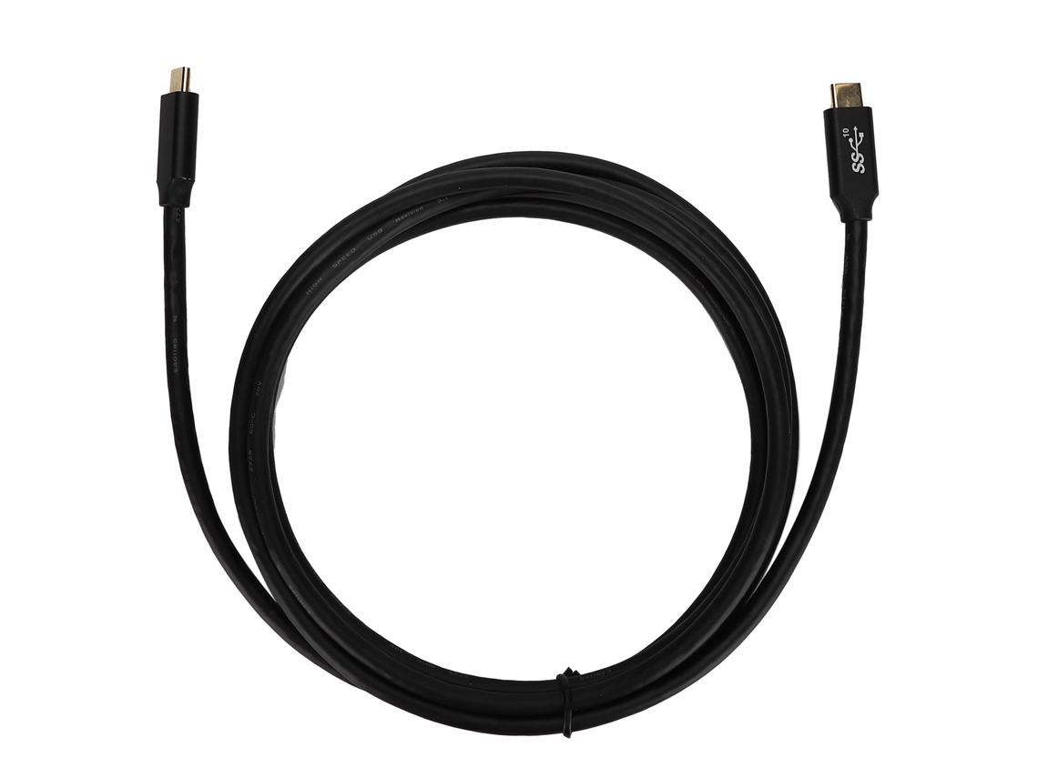 Aetheria cabo de Carga Rápida Usb3.1 Tipo c Duplo com Chip Emarker 100w 2m Pvc Preto
