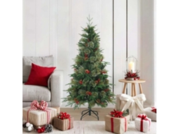 Vidaxl Árvore De Natal Articulada Artificial Com Suporte Verde 150 Cm