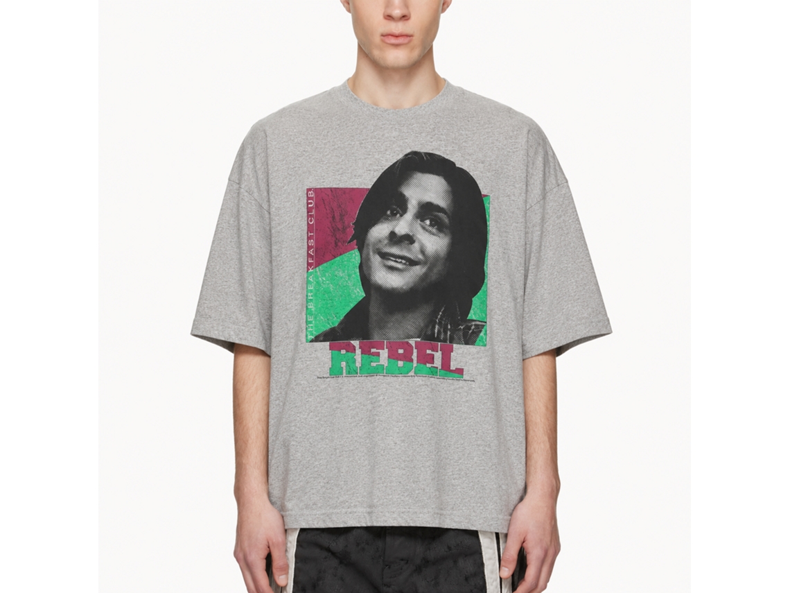 Rockinstone Breakfast Club Movie Criminal Heather Gray Adult T-shirt Size:xxl