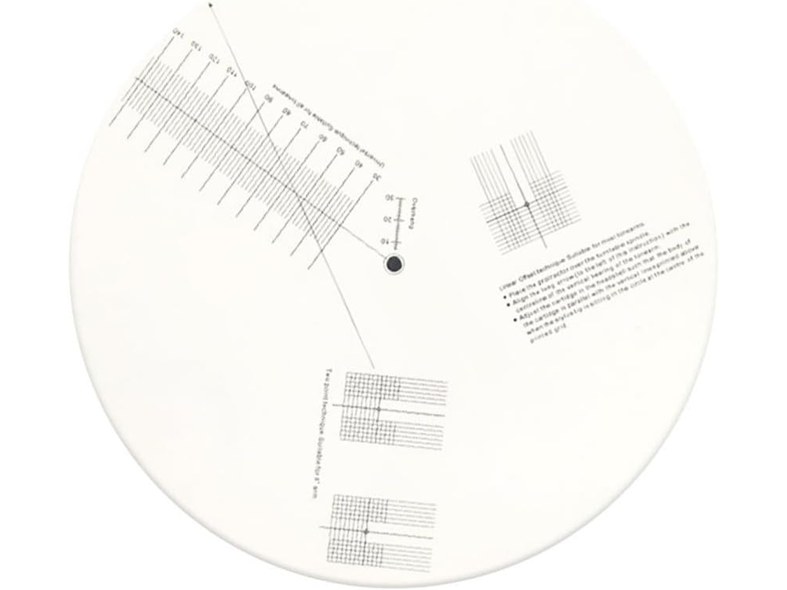 Placa De Calibração E Transferidor De Distância Para Discos De Vinil Lp