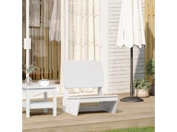 Vidaxl Cadeira De Jardim 60x64x70,5 Cm Madeira De Pinho Maciça Branco