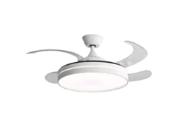 Ventoinha de Teto KLACK com Luz Led Hélices Retráteis de 106 Cm Silenciosa Função Frio-Calor