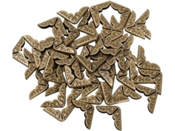 Lote De 50 Proteções De Ângulo Em Metal Para Scrapbooking - Proteja - Moedas Em Metal Para Livres