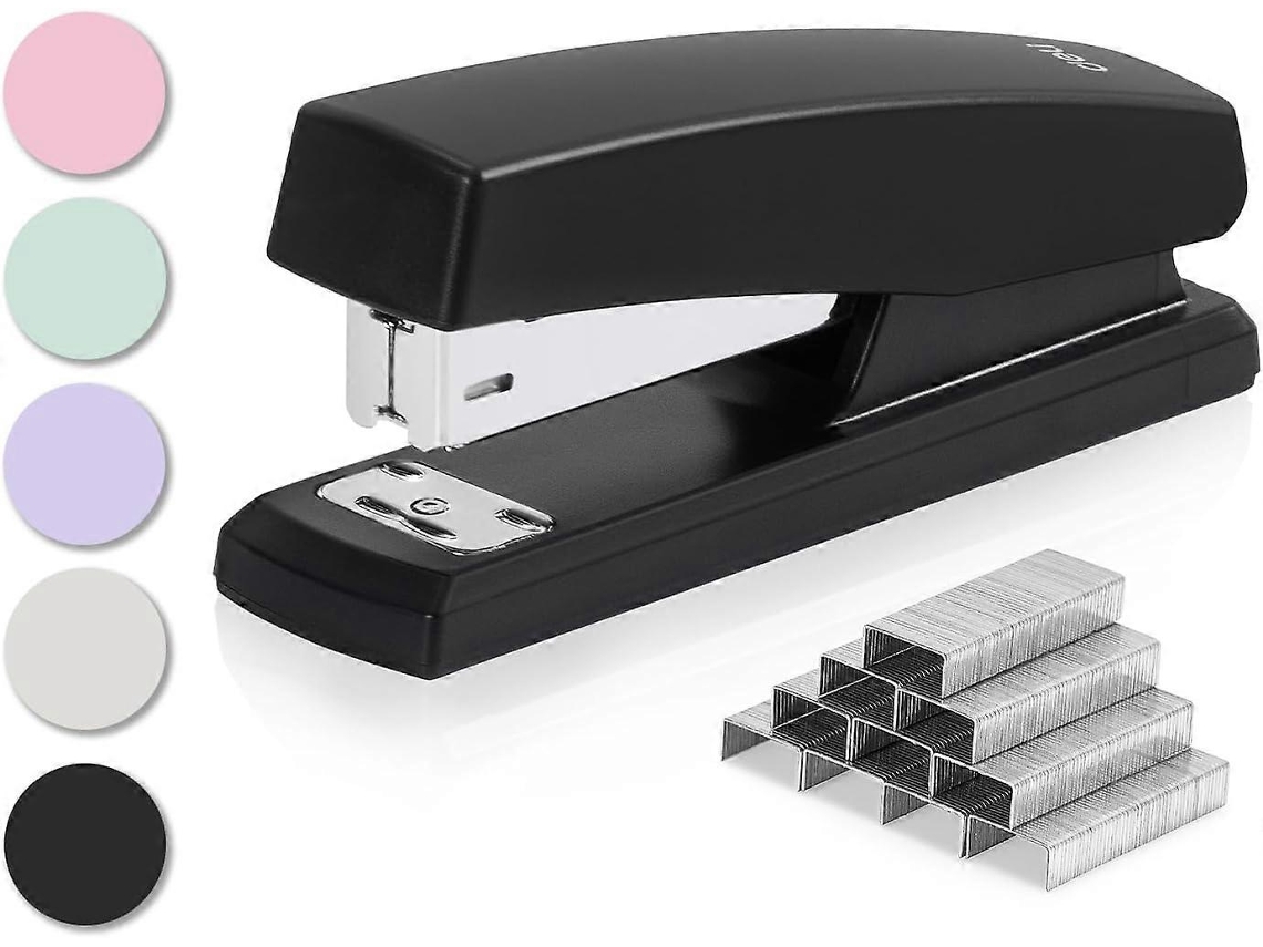 Grampeador de Mesa com 640 Grampos, Capacidade para 25 Folhas, Preto BRILVIBERA