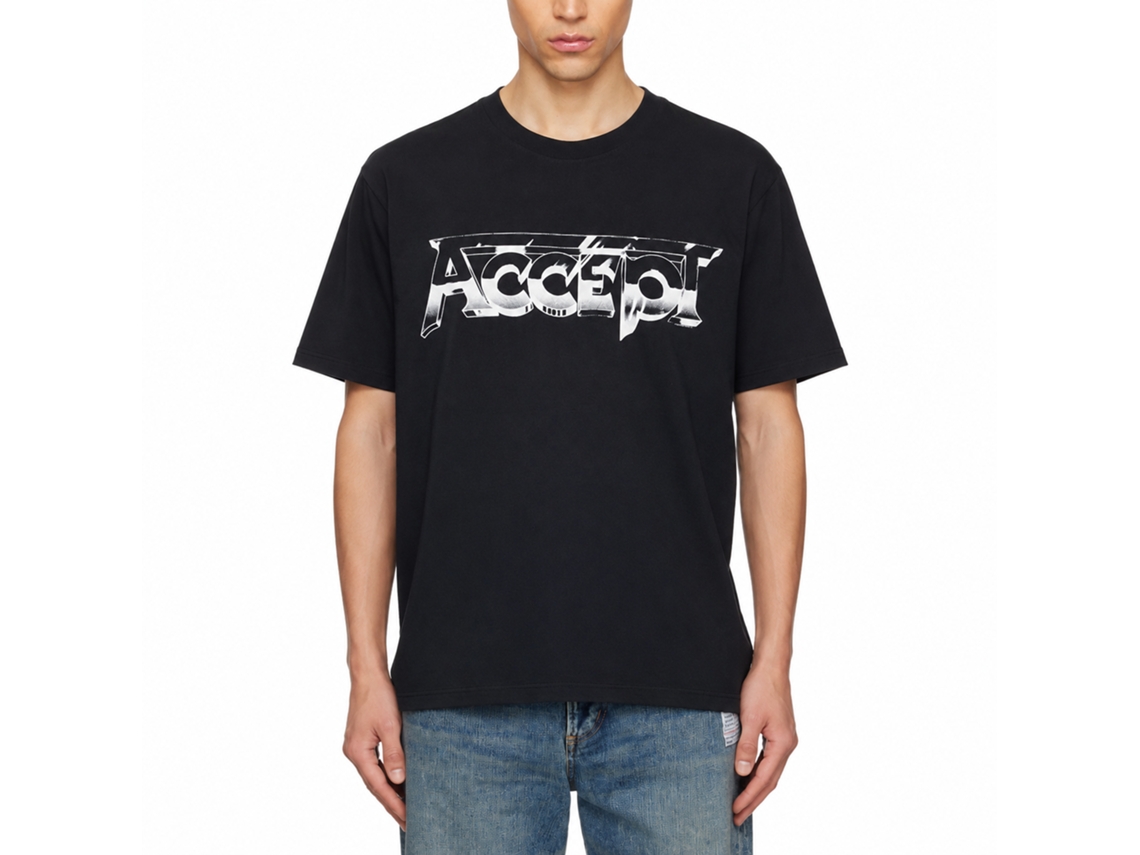 Accept Logo T-shirt Unisex Adults Size:l