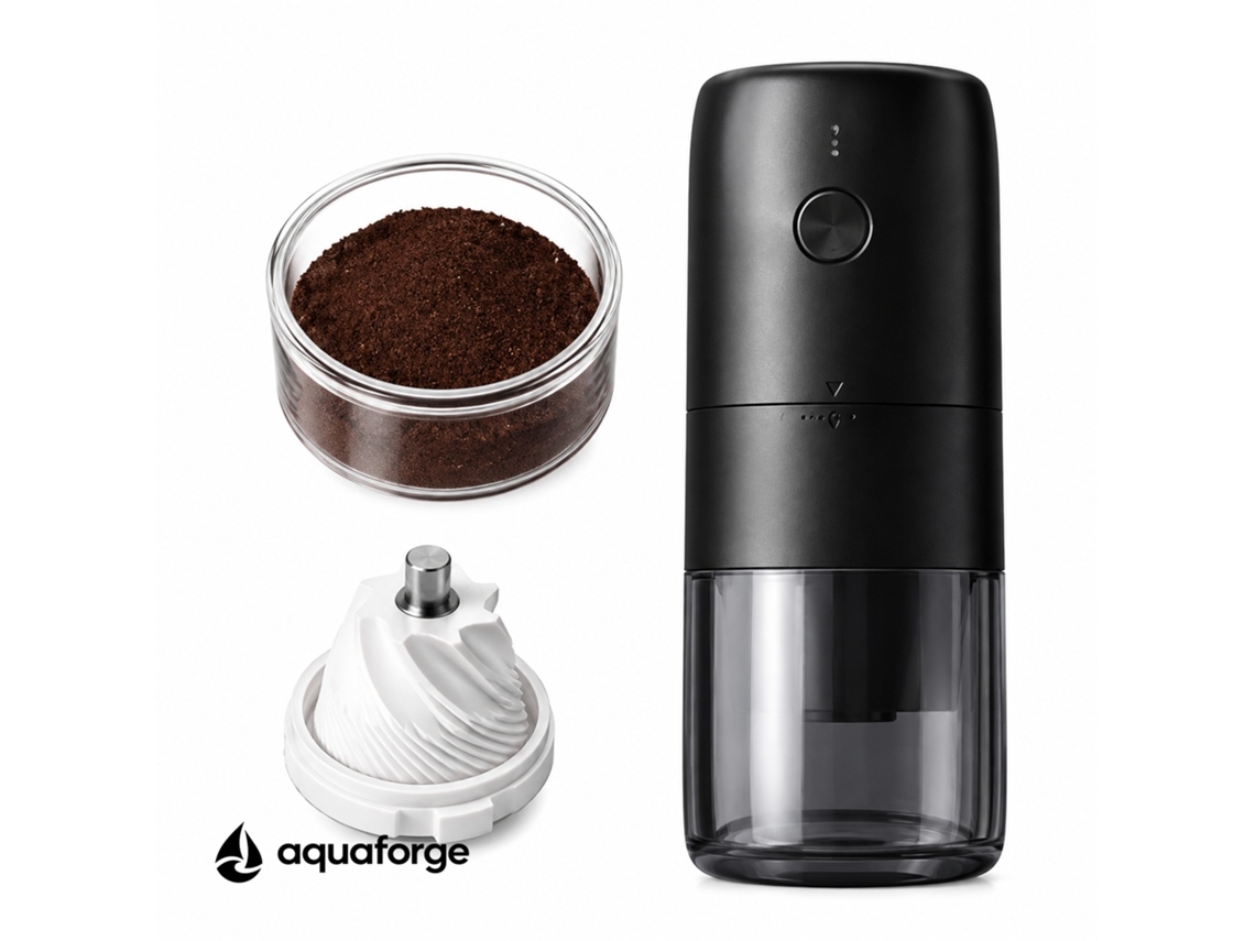 Moinho Elétrico De Café Aquaforge Com Mó Cerâmica Para Café