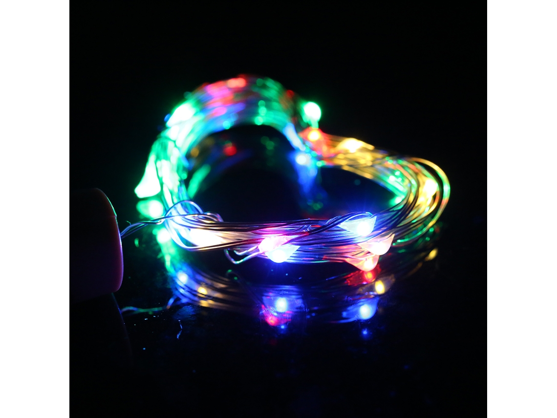 Rebe-luz De Hilo De Cobre Com 20 Led 4.5v 1.2w 2m Luz Branca Quente Ip65 Para Natal Festa Decoração Lar Presente