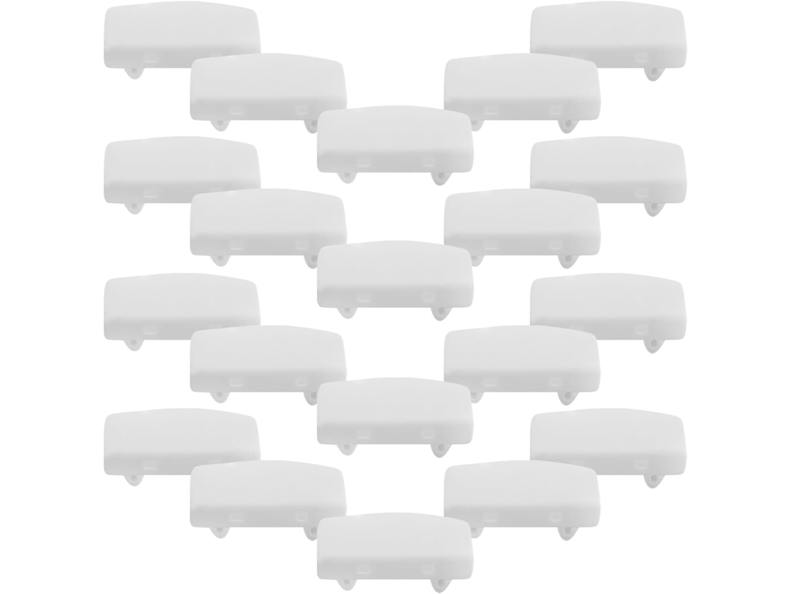20 Protetores de Extremidade Ripas Cama em Plástico Branco para Camas Solteiro e King Size. CHABERLU