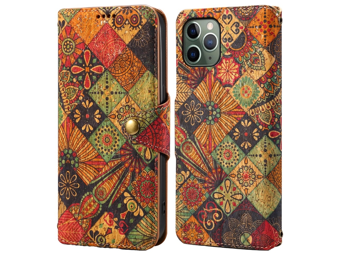 Capa Para Iphone 11 Pro Pele Sintética Amarelo