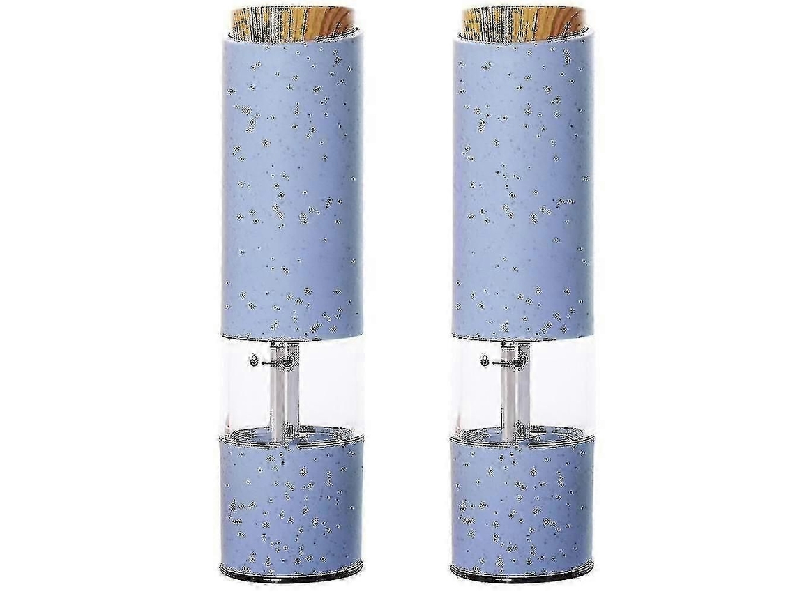 Conjunto de 2 Moedores Elétricos Sal e Pimenta, Alimentados por Bateria. GOKOCO