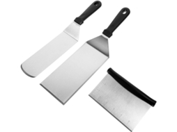 Espátulas De Aço Inoxidável Para Churrasco, Utensílios De Cozinha Para Bifes, Chapas E Massas, Cabo Gokoco