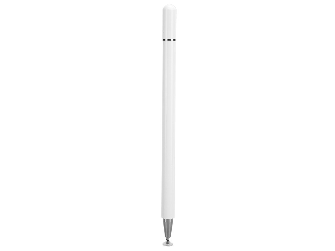 Caneta stylus com bola de aço para iPad, celular e tablet branco
