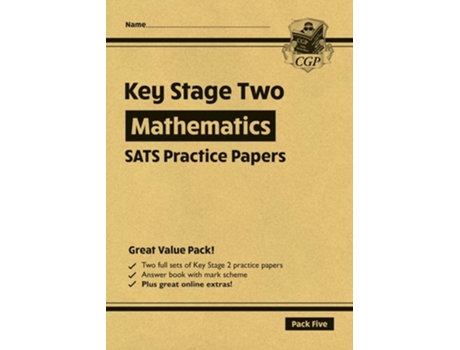 Livro KS2 Maths SATS Practice Papers Pack 5 - for the 2025 tests de CGP Books (Inglês)