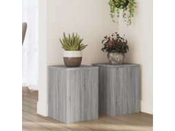 Vidaxl Suportes P/ Plantas 2 Pcs 25x25x35 Cm Derivados De Madeira