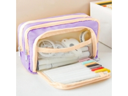 Estojo para Lápis, Organizador de Artigos de Papelaria para Mesa de Escritório, Azul Roxo BRILVIBERA (fmy)
