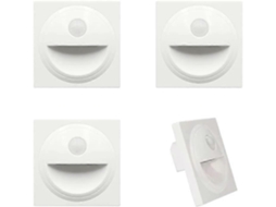 Rebe luz Led Embutida para Escadas com Sensor de Movimento Ip20 Branca 3000k Quente