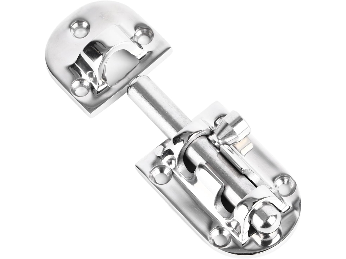 Conjunto De Porta Aço Inoxidável 316 90x38mm, Fechadura Deslizante
