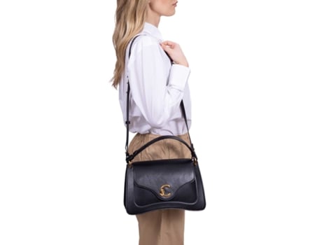Mala De Ombro De Mulher Coccinelle Calf Cocker Medium Pele Preto (one)