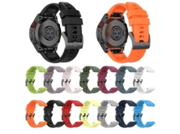 Bracelete de Smartwatch para Garmin Instinct 22Mm Silicone Cor Sólida Faixa de Relógio Preta VENISYMLIS
