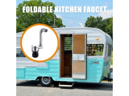 Torneira Dobrável 360° Caravan Cozinha Com Mangueiras