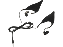 Fones De Com Fio E Design Orelha Elfo Na Cor Preta, Para Uso Som Alta
