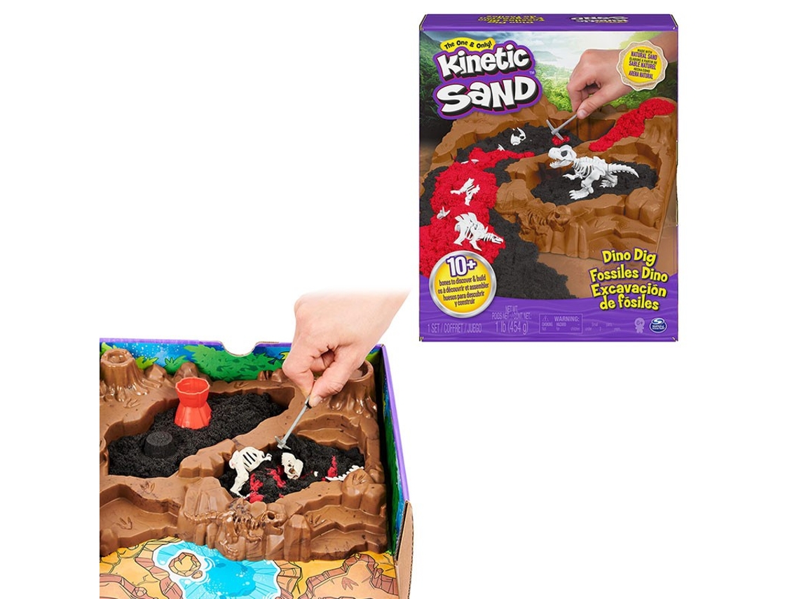 Playset de dino de areia cinética SPIN MASTER (Idade minima recomendada: 6 anos)