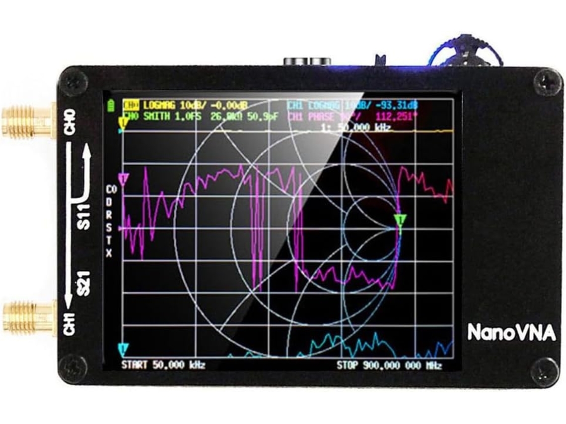 Analisador De Antena Vector Array H Com Tela Sensível Ao Toque De 2,8 Polegadas E Bateria De 400 Mah.