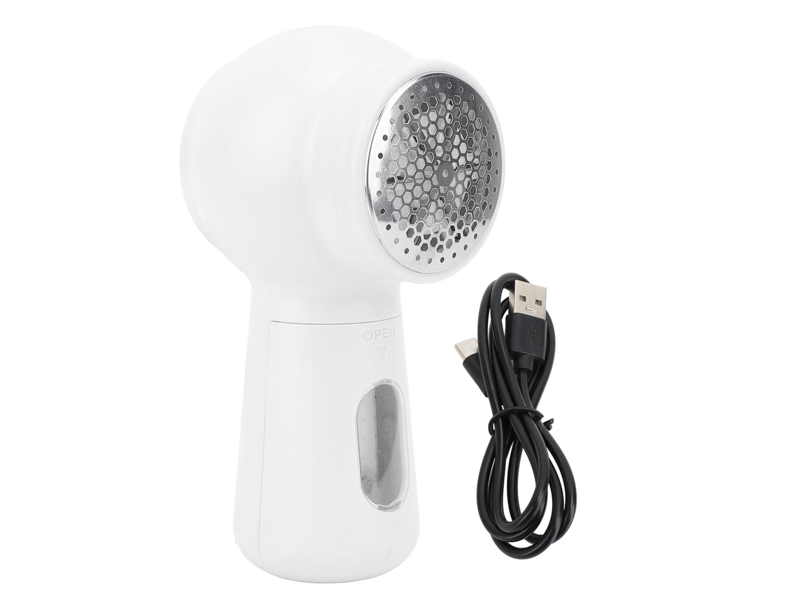 Removente de peluzas elétrico recarregável com display digital e lâmina afiada 1200mah branco | S/MARCA