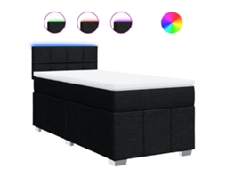Box Spring Bed, Box Spring Beds Vidaxl Preto Tecido (100 X 200 Cm)