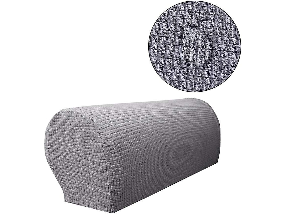 Par De Protetores De Braço Removíveis E Elásticos Para Sofá, Capas (cinza)