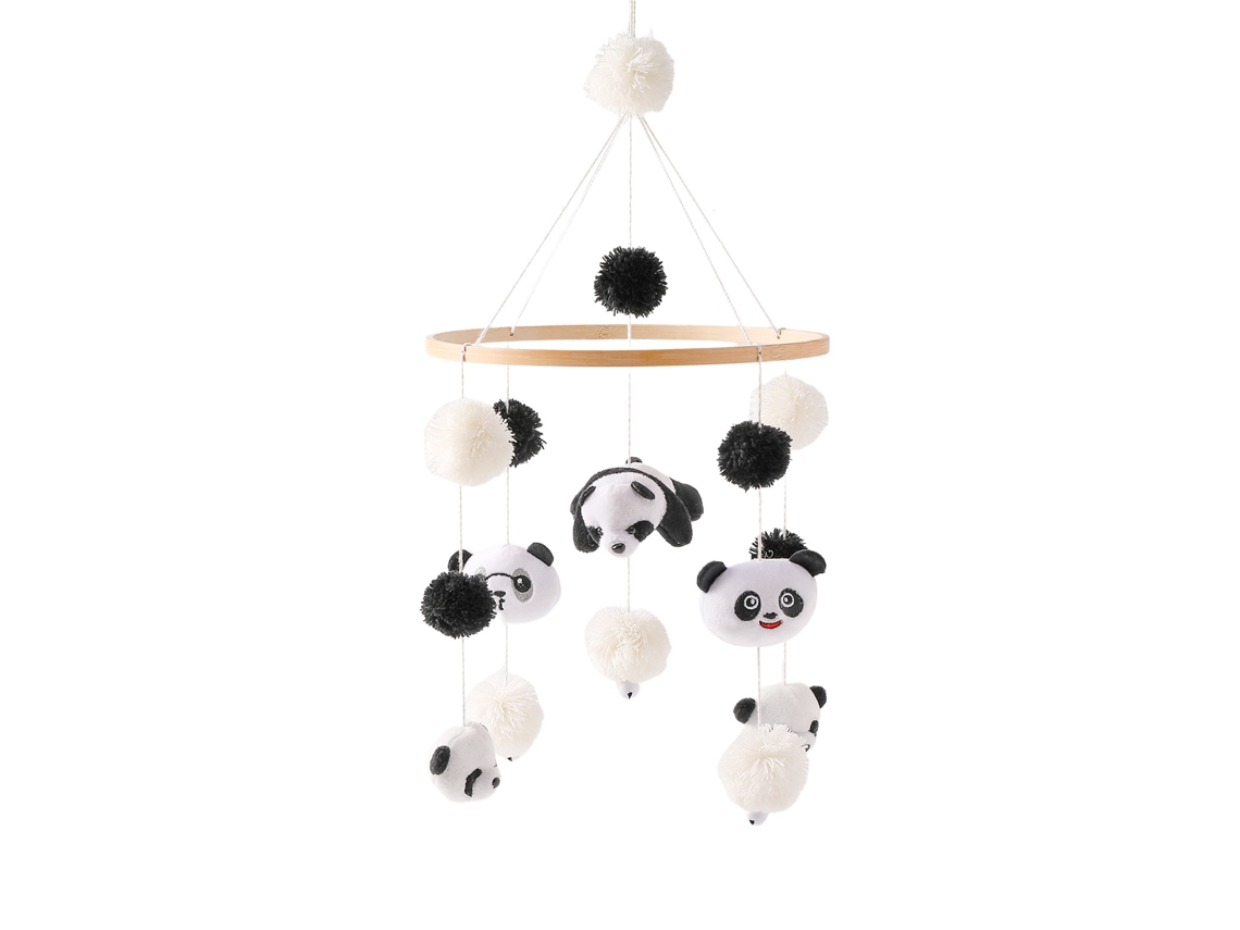 Móbile para Berço Infantil, Carrinho de Bebê, Chocalho Relaxantecama Panda Móvel CHENNNLS