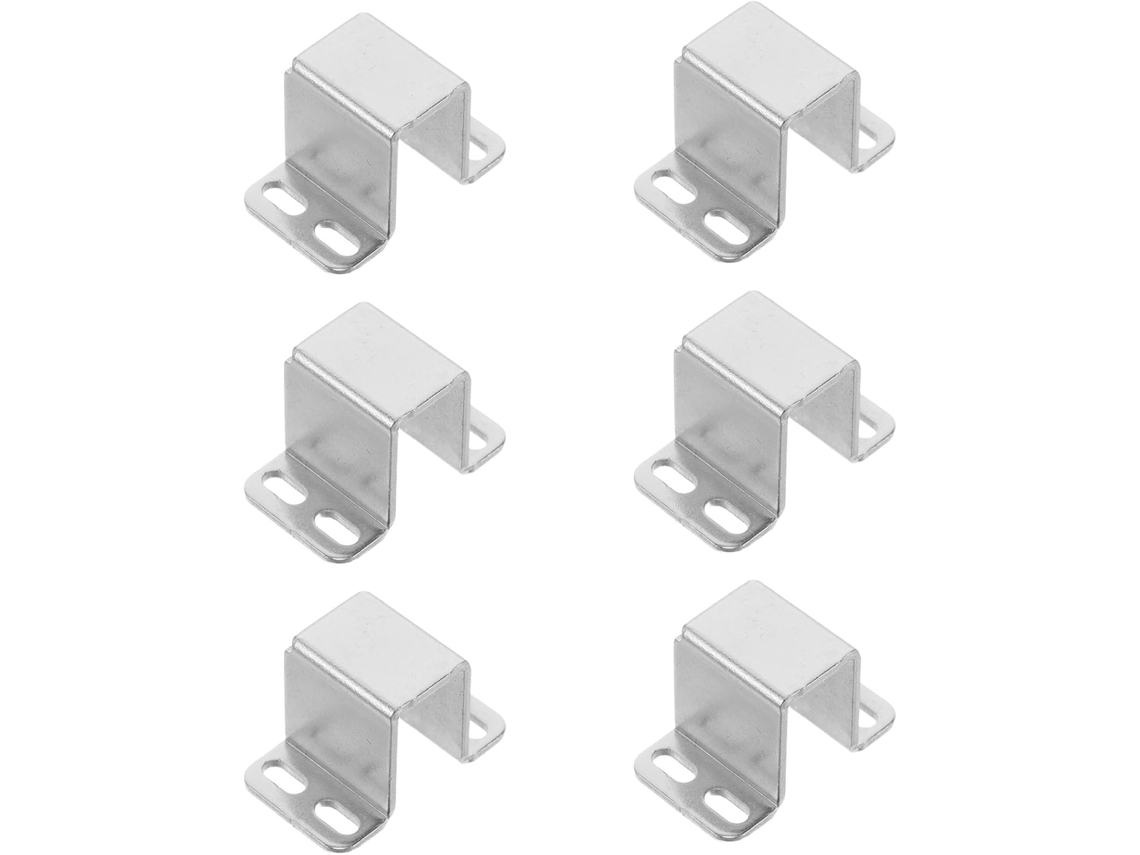 Conjunto de 6 acessórios elétricos com trava angular e flange.